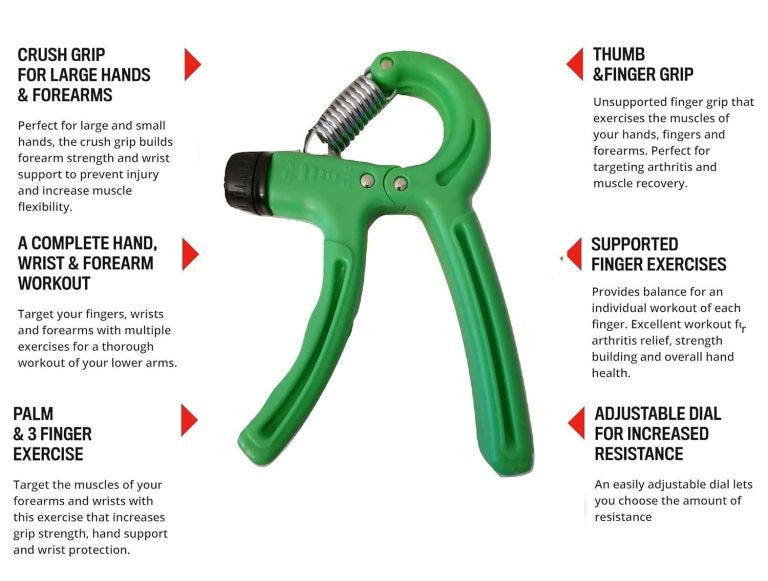 Adjustable Hand Gripper Strengthener – 10-40Kg To get this for free , Add this in cart with 11 Pcs Resistance Band Set.